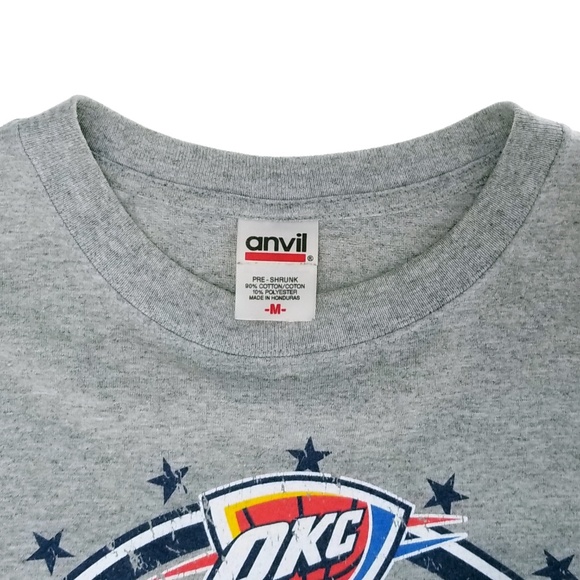 OKC Thunder Up Womens M T Shirt Gray Oklahoma City - Picture 6 of 7